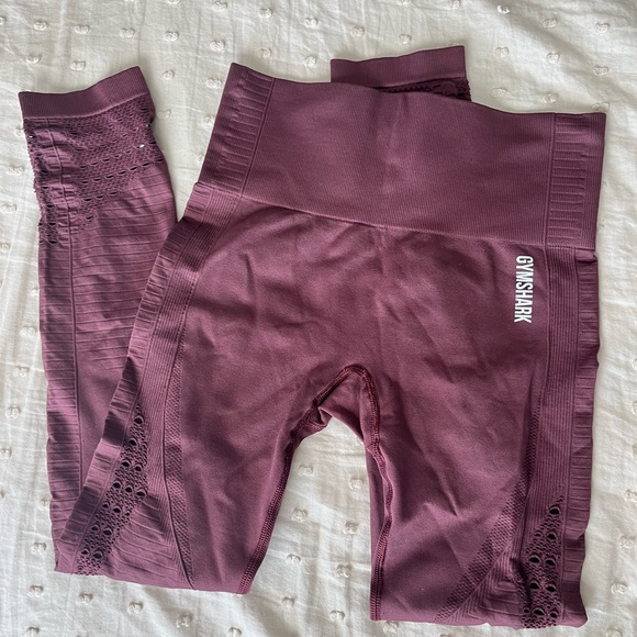 Burgundy Gymshark Leggings - Picture 1 of 2